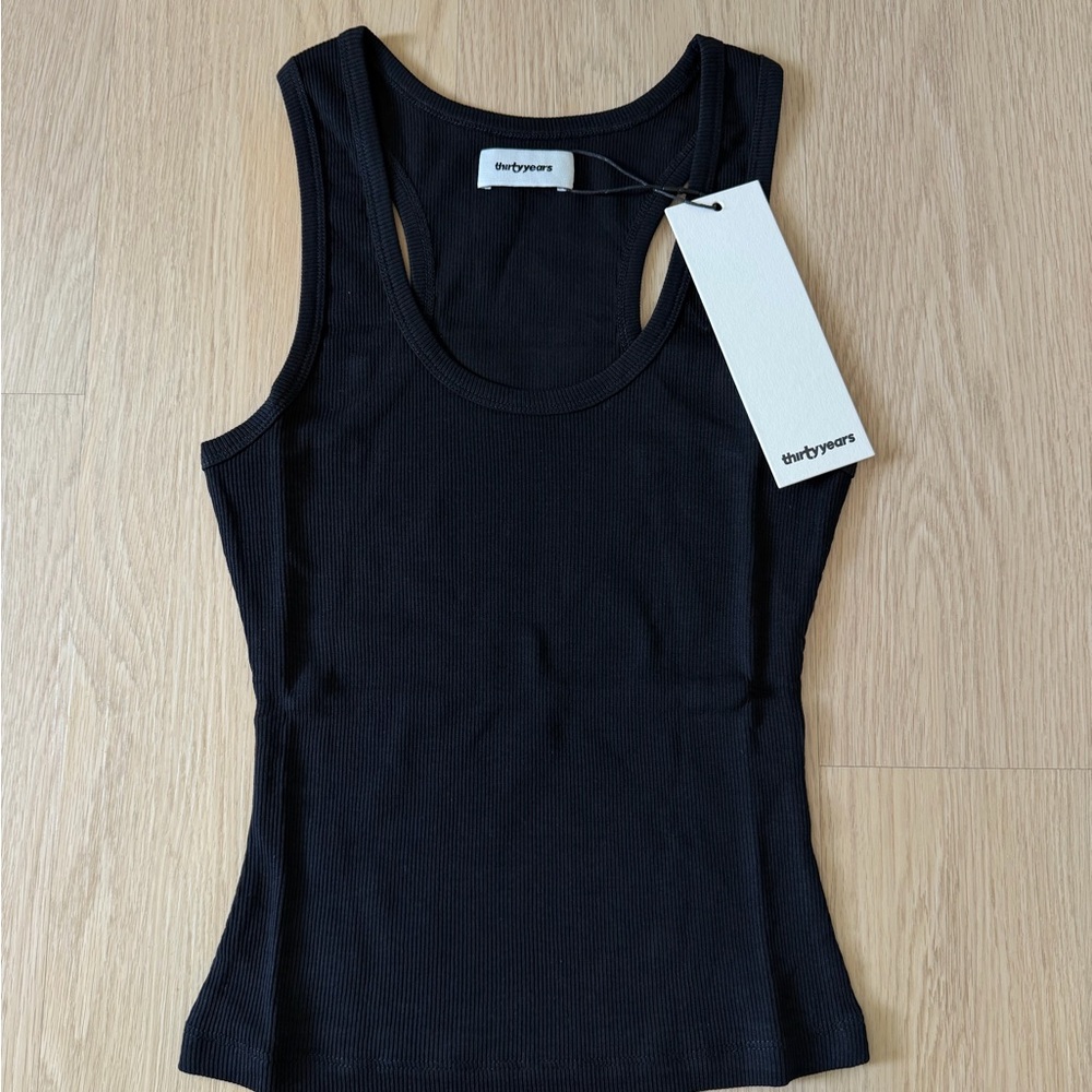 ThirtyYears Black Ribbed Tank Top Balck